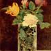 Roses and Tulips in a Vase